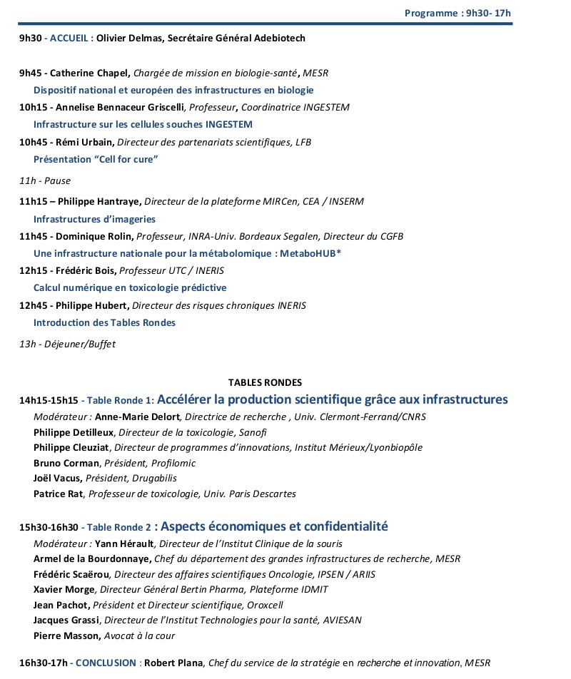 Programme du colloque